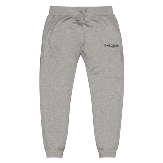 NOT PERFECT EMBROIDERED FLEECE SWEATPANTS - Carbon Grey